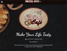 Tablet Screenshot of pretzelspotcafe.com